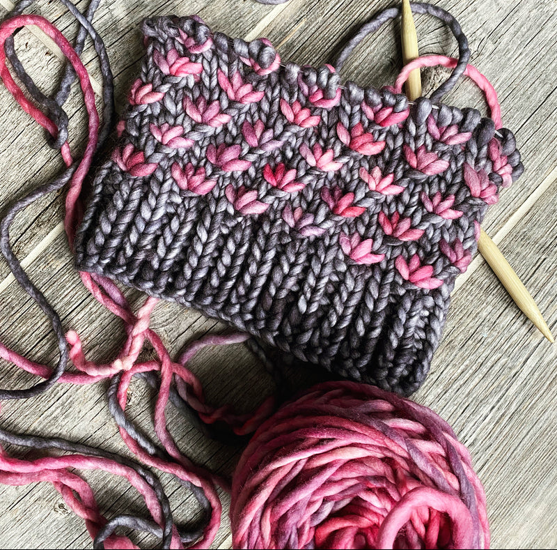 Lotus Flower Beanie - Porrinho/Plomo
