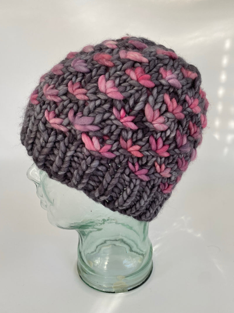 Lotus Flower Beanie - Porrinho/Plomo